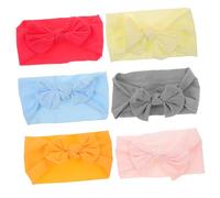 MUELODSIC 6 pièces Bandeaux Élastiques Garçon Fille Fille Nœud Accessoires Doux et Confortables pour Tout Petits Bandeaux Cheveux Garçon pour Fêtes et Photographies