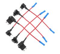 MUELODSIC 6 Pièces Porte-fusibles Automobile Ligne Assortiment Petit et Moyen Protection de Circuit pour Voiture Camion Camping et Bateau avec Connexion Facile et Support Fusible Standard