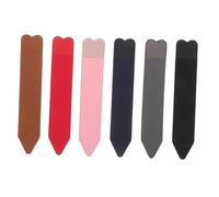 MUELODSIC 6 pièces Porte-Stylo Adhésif pour Stylet Capacitif Housse Anti-Perte Compatible avec Tablette Pochette Protection Portable et Extérieure 6 Couleurs 【1 de Chaque】 6PCS