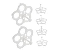 MUELODSIC 6 pièces Support de Cuisson Œufs Résistant Chaleur Rack Rond pour Panier Vapeur Compatible avec Pots de Santé Compact et Réutilisable