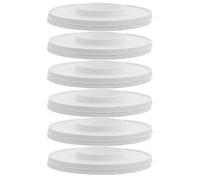 MUELODSIC 6pcs Tampons de Filtration en Caoutchouc Blanc Réutilisables pour Entonnoir de Laboratoire Bague D'adaptation, Améliorant L'efficacité de Filtration pour Ballon sous Vide