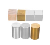 MUELODSIC 7 Pièces Density Investigation Set with Iron Aluminum Cubes and Cylinders for Accurate Gravity and Science Experiments in School