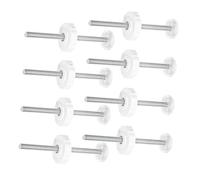 MUELODSIC 8 Pièces Gate Replacement Parts Aluminum Alloy Threaded Spindle Rods Hardware for Safety Barrier and Door Security
