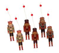 MUELODSIC 9 Pièces Décoration Noël Suspendue Soldat Peint Main Ornement Festif pour Fête et Cadeau Anniversaire Fille