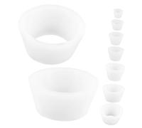 MUELODSIC 9 pièces Set de Adaptateurs de Flacon Sous Vide Silicone Kit de Cones Adaptateur de Filtre Entonnoir Compatible avec Différentes pour Filtration Précise et Réutilisable