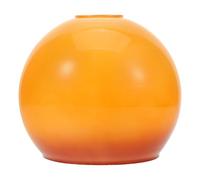 MUELODSIC Abat-Jour Globe en Verre Gradient Jaune Crème Double Trou de Fixation Diamètre Moyen Compatible Douille E27 à Suspendre Ronde Rétro pour Salle à Manger et Salon Diffusion