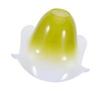 MUELODSIC Abat-jour Vintage en Acrylique Vert, Trou de 4,5 Cm, Remplacement pour Lampadaire et Lampe de Chevet, Abat-jour Décoratif Floral Compatible Led, Diffuseur de Lumière Douce