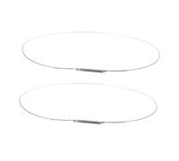 MUELODSIC Accessoire Machine à Laver 2pc Loquet à Ressort en Acier Inoxydable pour Joint Étanchéité Porte Lave-linge, Facile à Installer, Diamètre 34 Cm Argenté