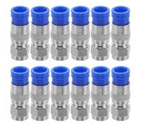 MUELODSIC Adaptateur Coaxial Rg6 à Compression Connecteurs de Type F pour Câble Coaxial Kit de 40 Pièces Compatible TV et Systèmes Audio-Vidéo Domestiques Installation Rapide et
