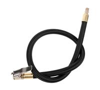 MUELODSIC Adaptateur Flexible pour Gonflage de Pneus Voiture et Rallonge Tuyau Gonflage avec de Dégonflage Accessoire Pompe à Air pour Valve Filetée Double Compatible Pompes Pneus