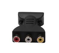 MUELODSIC Adaptateur numérique vers analogique Noir Convertisseur Vidéo Support Ethernet Audio Retour Compatible TV PC DVD