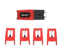 MUELODSIC Aiguilles de Remplacement pour Platine Vinyle à Pointe Diamantée - 1 Cellule 4 Aiguilles - Compatible Cartouches P - Accessoire Solide pour Phonographe et Système Audio Domestique