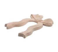 MUELODSIC Applique en Bois Sculpté de Nœud 9 X 11,5 CM, Décor Mural Européen Ajouré Non Peint, Décoration Artisanale pour Meubles, Miroir, Porte D’Armoire - Décoration Intérieure Élégante