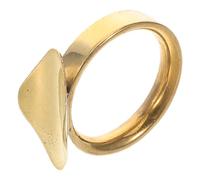 MUELODSIC Bague de Doigt D'instrument pour Trompette, Accessoire de Tirage de Soupape en Nickel, Couleur Or, Compatible Cuivres, Réparation, Orchestres Scolaires de Jazz