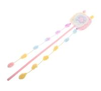 MUELODSIC Bâtonnet Jouet pour Chaton en Peluche Moelleuse Couleur Macaron Rose, Jouet Interactif Stimulant pour Jeux D’intérieur, pour Chat D’Appartement