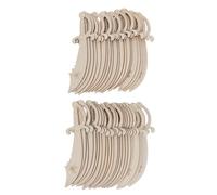 MUELODSIC Bois Brut Mini pour Loisirs Créatifs 40 Pièces Ébauches de Couteaux Pirates à Peindre Kit D'artisanat en Bois Thème Pirate Non Finies pour DIY Halloween