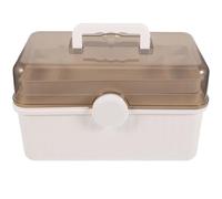 MUELODSIC Boîte à Pilules Multifonctionnelle à Grosse Capacité Trois Couches en PP, Serrure de Sécurité, Rangement pour Maison et École