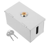 MUELODSIC Boîte à Prises Étanche Couvercle Étanche Prise Serrure De Sortie Électrique Boitier Electrique Etanche Argent