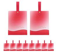 MUELODSIC Boîte de Bonbons Mariage Petite Taille 10X65X13 CM Rouge Dégradé avec Relief Anglais Lot de 20 sets de Boîtes à Dragées pour Fêtes Anniversaires et Emballage Présent Élégant