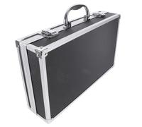 MUELODSIC Boîte de Rangement Micro Portable Noire Mallette de Protection Rigide pour Microphones Étui et Durable avec Intérieur Mousse Organisateur Sécurisé pour Micro sans Fil Mallette