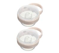 MUELODSIC Boîte de Rangement pour Tétine 2pcs Blanche en Pp Portable et Hygiénique avec Crochet, pour Voyage à Couches Bébé