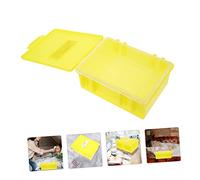 MUELODSIC Boîte de Rangement Thermomètre Portable Jaune Boîte Sombre pour et Séchage Étui Pratique avec Compartiment pour Hôpital
