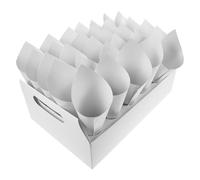 MUELODSIC Boîte Porte-Cornets à Confettis en Papier Blanc Léger Support 30 Trous pour Cônes de Confettis de Fleurs pour Mariages en Église et Banquets