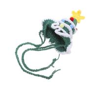 MUELODSIC Bonnet Sapin de Noël pour Chien et Chat Bonnet Tricoté avec Pompon Chapeau Hiver Chaud pour Animaux Accessoire Festif Photogénique pour Fêtes de Noël