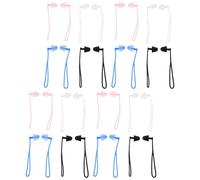 MUELODSIC Bouchons D'oreille Étanches Natation en Silicone Souple avec Cordon, Confortables et Réutilisables, 16 Paires pour Cours de Natation et Travail