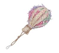 MUELODSIC Boule à Mâcher pour Perroquets et Petits Oiseaux Balle Suspendue Naturelle de Maïs Interactif pour Cage et Jardin Cadeau Amusant pour Oiseaux de Compagnie