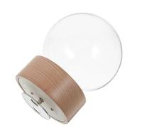 MUELODSIC Boule à Neige DIY avec Boîte à Musique Intégrée Dôme en Verre Transparent 1 Pièce Base en Bois Ornement Décoratif pour Loisirs Créatifs et Scènes Miniatures