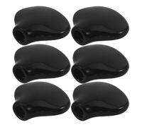 MUELODSIC Boutons D'accordage Guitare Acoustique Noirs Queue de Poisson 6 Pièces Vis et Rondelles, Mécaniques Réglage Précis, Accessoires pour Guitare Folk et Country