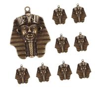 MUELODSIC Breloques Rétro en Alliage 10 Pcs pour Création Bijoux Diy, Pendentifs Égyptiens Pharaon, Couleur Bronze Ancien, pour Bracelets et Colliers, Amateurs de Bijoux, Fabrication