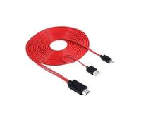 MUELODSIC Câble adaptateur Micro USB vers HDTV pour smartphone Galaxy et Note connecteur fin Plug and Play prise charge HDCP pour vidéo sur téléviseur et moniteur