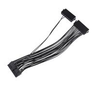 MUELODSIC Câble Alimentation Broches Double Connecteur ATX pour Carte Mère Extension de Cordon Power Cord Noir Compatible DC Installation Facile et Fiabilité Élevée