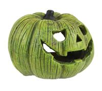 MUELODSIC Cachette Reptile Résine Forme de Citrouille Grotte Décorative Réaliste pour Terrariums Abri Pratique pour Lézards et Amphibiens Accessoire Vivarium Naturel