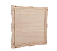 MUELODSIC Cadre de Miroir Mural Sculpté en Bois Européen Cadre Décoratif en Bois Naturel Non Peint Dimensions Personnalisables Applique Vintage pour Salle de Bain Cheminée ou Salon Détails