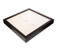 MUELODSIC Cadre Photo pour Médailles Marathon en Bois Profond Noyer Format Carré 12X12 CM Porte-Badges 6 Médailles Cadre Décoratif pour Maison et Bureau Boîte de Présentation Pratique