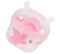 MUELODSIC Cage Portable pour Petits Animaux Plastique Transparent Cage de Transport Pratique pour Hamsters Cochons et Petits Animaux Coffre de Voyage Résistant et Confortable