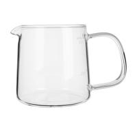 MUELODSIC Carafe à Café en Verre Borosilicate Résistant la Chaleur 400 Ml Transparente pour Infusion Manuelle Usage Domestique Préparation Café Glacé Réutilisables Cafetière Verre Filtre