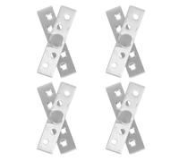 MUELODSIC Charnières Invisibles en Acier Inoxydable 304, Pivot Central 360° Petite Taille, Lot de 4 Pièces, Charnière Pivotante pour Portes Intérieures et Meubles, Usage Industriel