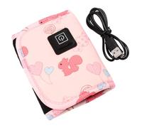 MUELODSIC Chauffe-biberon USB Portable pour Garçon Fille Maintien de Température Constante Adapté Aux Biberons Isolation Voyage et Maison Modèle Rose Écureuil Couleur Couleur Aléatoire