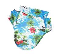 MUELODSIC Chemise Hawaïenne Respirante pour Chiens T-Shirt D’été en Tissu Léger XL Couleur Bleu Lac Île Tenue Confortable pour Petits Animaux De Compagnie