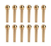 MUELODSIC Chevilles de Chevalet en Laiton Lot de 12 Légères et Faciles à Transporter Accessoires pour Guitare Folk et Guitare Acoustique Fingerstyle