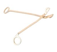 MUELODSIC Ciseaux à Mèche de Bougie Acier Inoxydable avec Manche Long et Tête Ronde Dorée Coupe Précise et Sécurisée pour Entretien Facile des Mèches Accessoire Décoratif pour Maison et