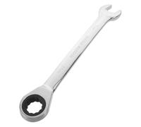 MUELODSIC Clé Mixte à Cliquet Double Tête 21 Mm en Acier Robuste, Clé à Fourche Métrique Réversible pour Réparation Moto et Entretien Mécanique Industrielle