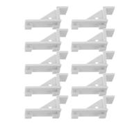 MUELODSIC Clips pour Étagères de Congélateur Résistants à L'usure Lot de 10 en Plastique Blanc Empêchant Ouvertures Indésirables et Accessoires pour Cuisines et Commerces Commerces