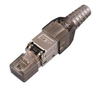 MUELODSIC Connecteur Cata sans Outil Fiche Modulaire Ethernet à Sertir Plug Mâle Réseau Haute Performance pour Câble Lan Gigabit avec Protection contre les Interférences