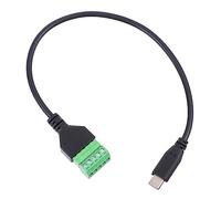 MUELODSIC Connecteur Type-c vers Bornier à Vis Broches Câble Extension USB-c Stable Fiable pour Alimentation Et Transfert Données Ordinateur