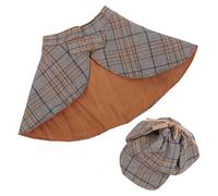 MUELODSIC Costume Détective pour Chat et Petit Chien Cape Douce Polyester avec Chapeau Déguisement pour Fêtes Halloween et Jeux de Rôle